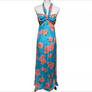 Band of Gypsies Floral Strapless Maxi Dress